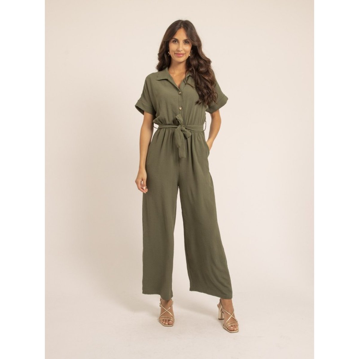 Combi Pantalon Epinalia kaki, DONA LISA