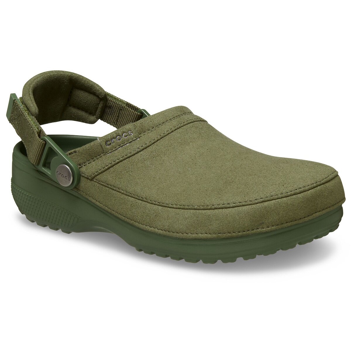 Sabots Classic Crafted vegan suede kaki, CROCS