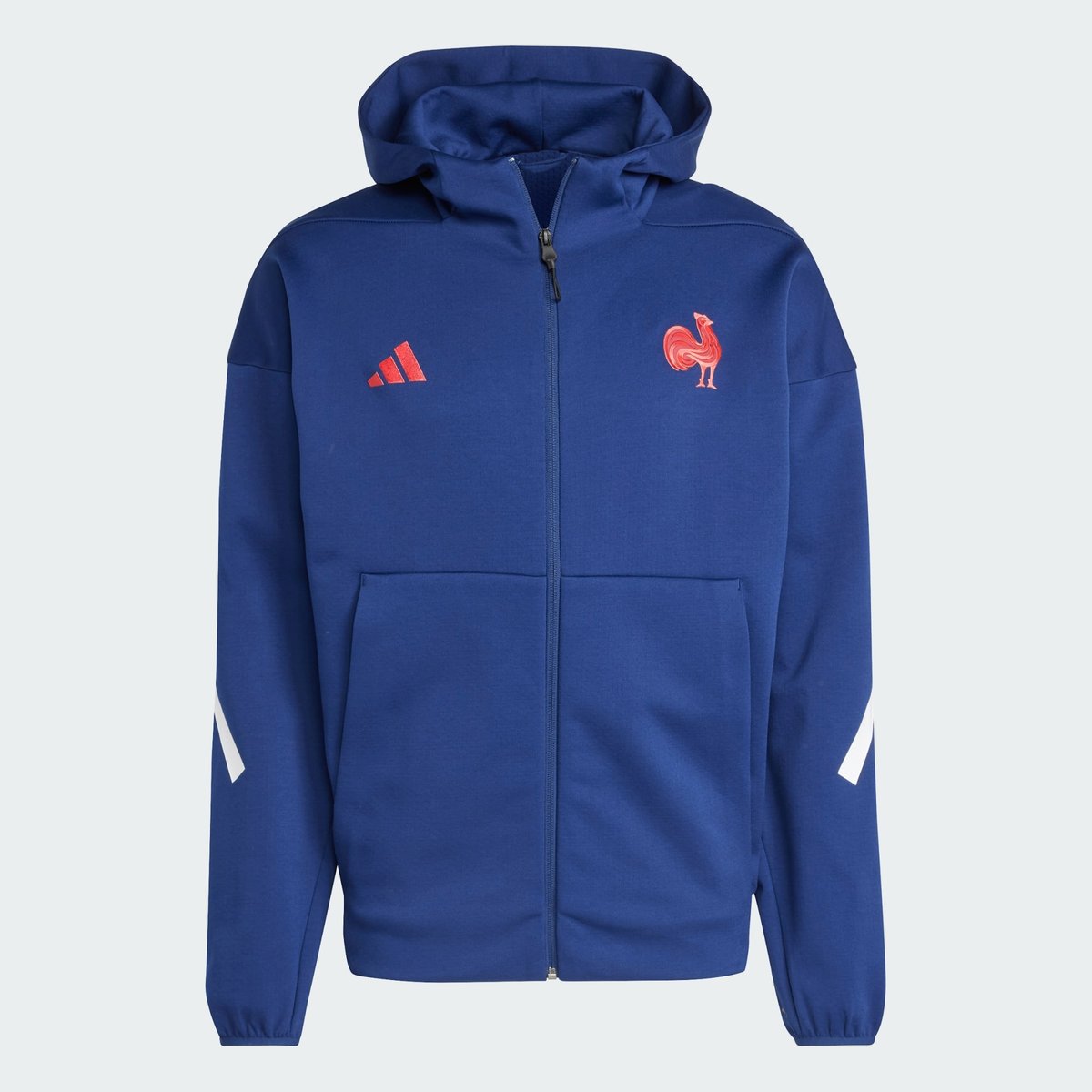 Veste De Survêtement Zippée À Capuche Z.n.e. Équipe De France Rugby Veste De Survêtement Zippée À Capuche Z.n.e. Équipe De France Rugby dark blue, adidas Performance