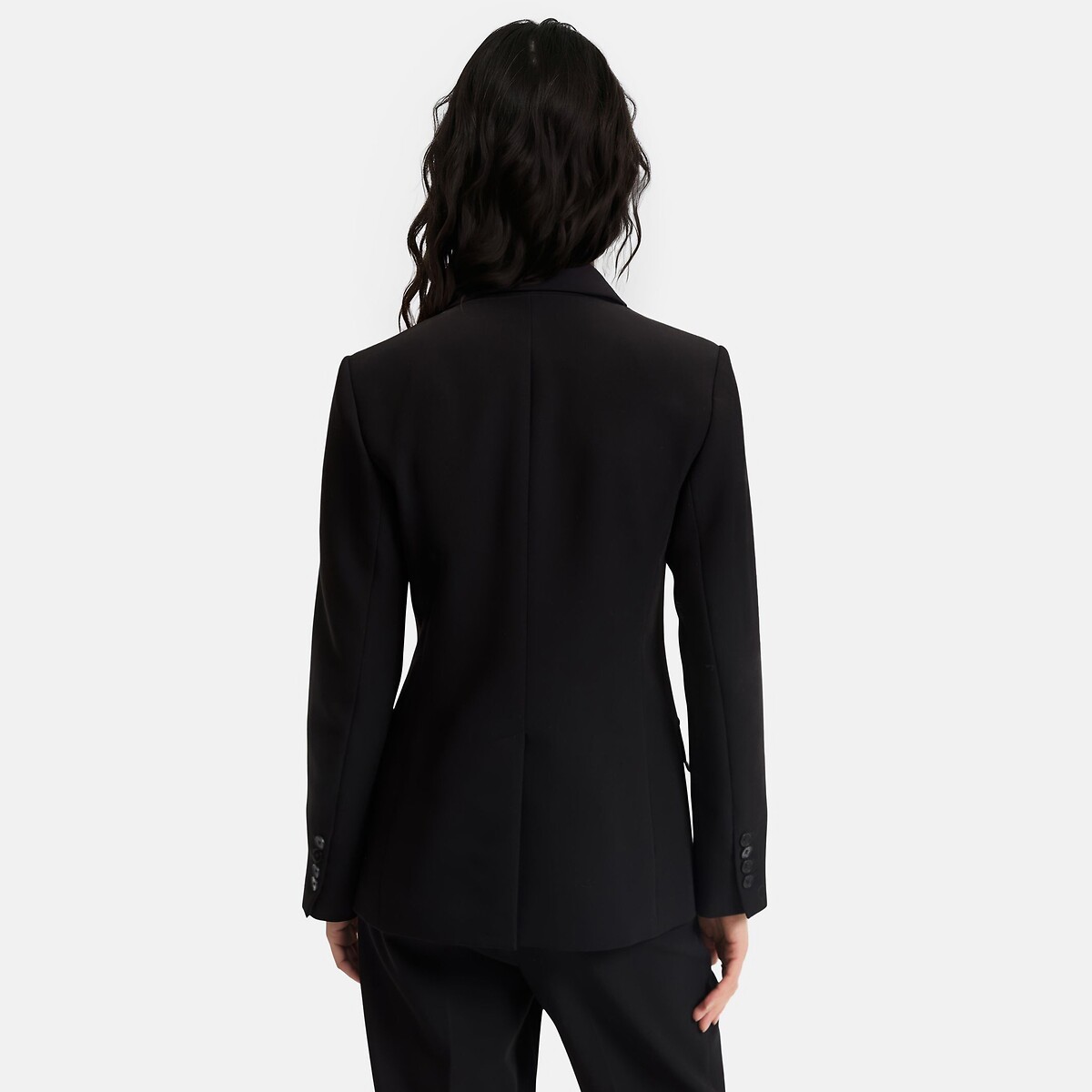 Veste blazer coupe cintrée noir, LA REDOUTE COLLECTIONS
