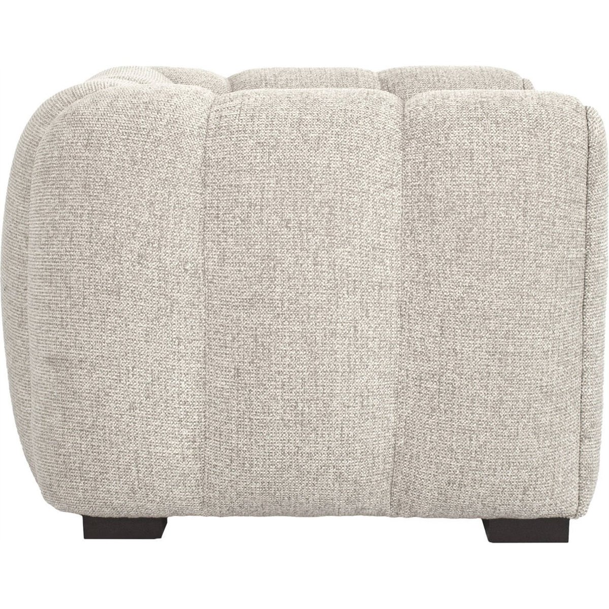Fauteuil lounge aux formes arrondies beige naturel, RECOLLECTION