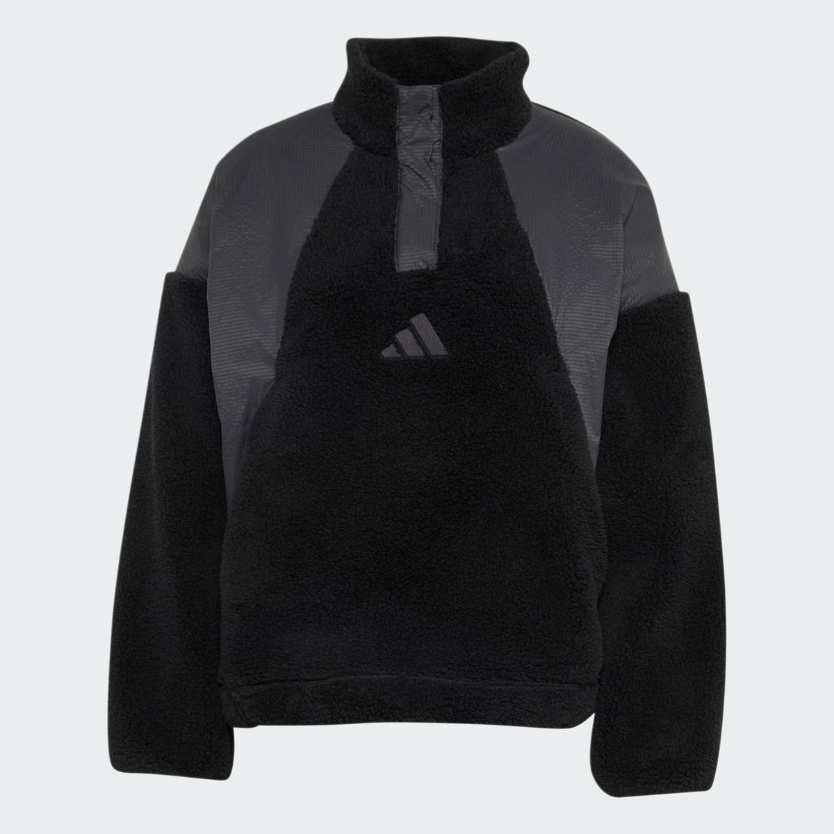 Pullover Terrex Xploric Climawarm High Pile Snap Pullover Terrex Xploric Climawarm High Pile Snap black, adidas Performance