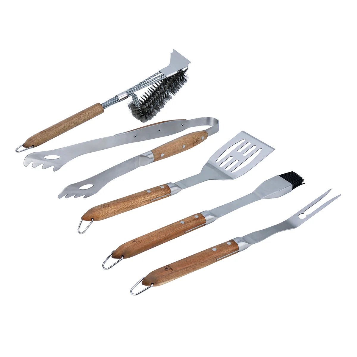 Set de 5 ustensiles pour barbecue - Sève marron, LAGUIOLE CUISSON