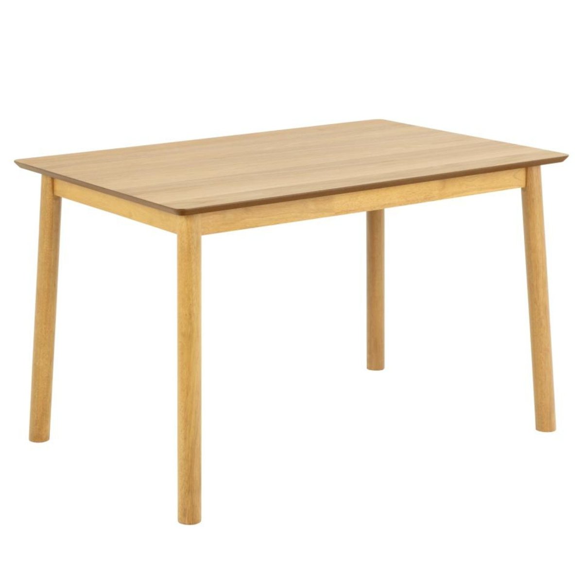 Table rectangulaire en chêne L120 + 4 chaises chêne - IZIA bois clair, HELLIN, DEPUIS 1862