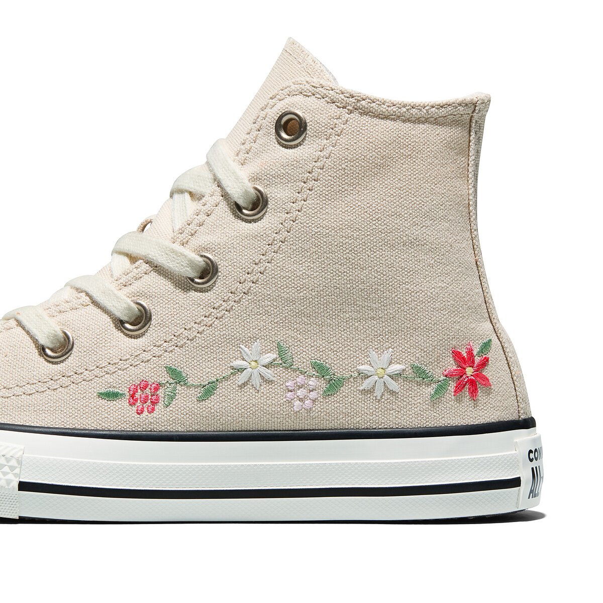 Baskets CHUCK TAYLOR ALL STAR EMBROIDERED FLOWERS classic ecru/vintage white, CONVERSE
