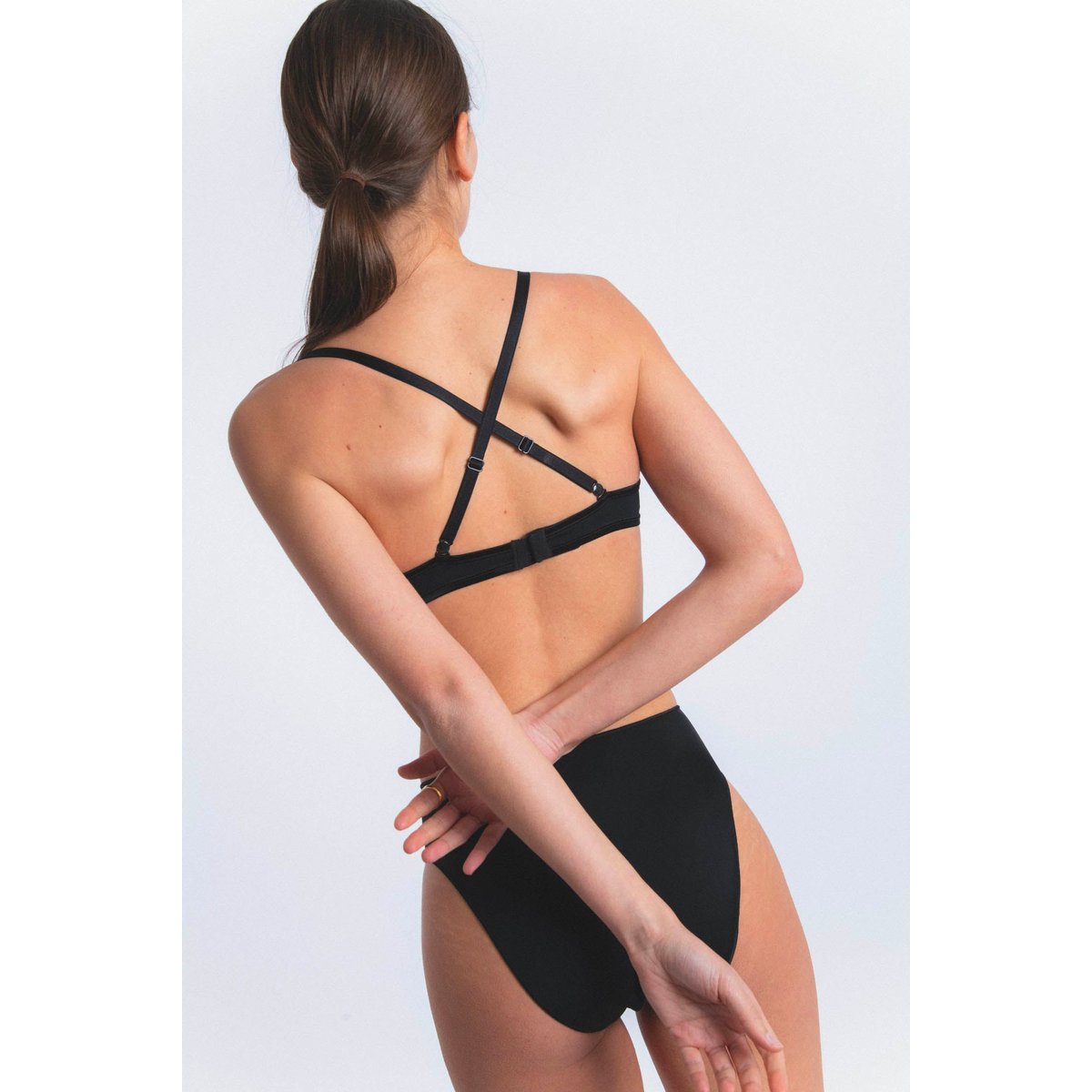 Soutien-gorge corbeille multi-positions en microfibre NUAGE PUR noir, MAISON LEJABY