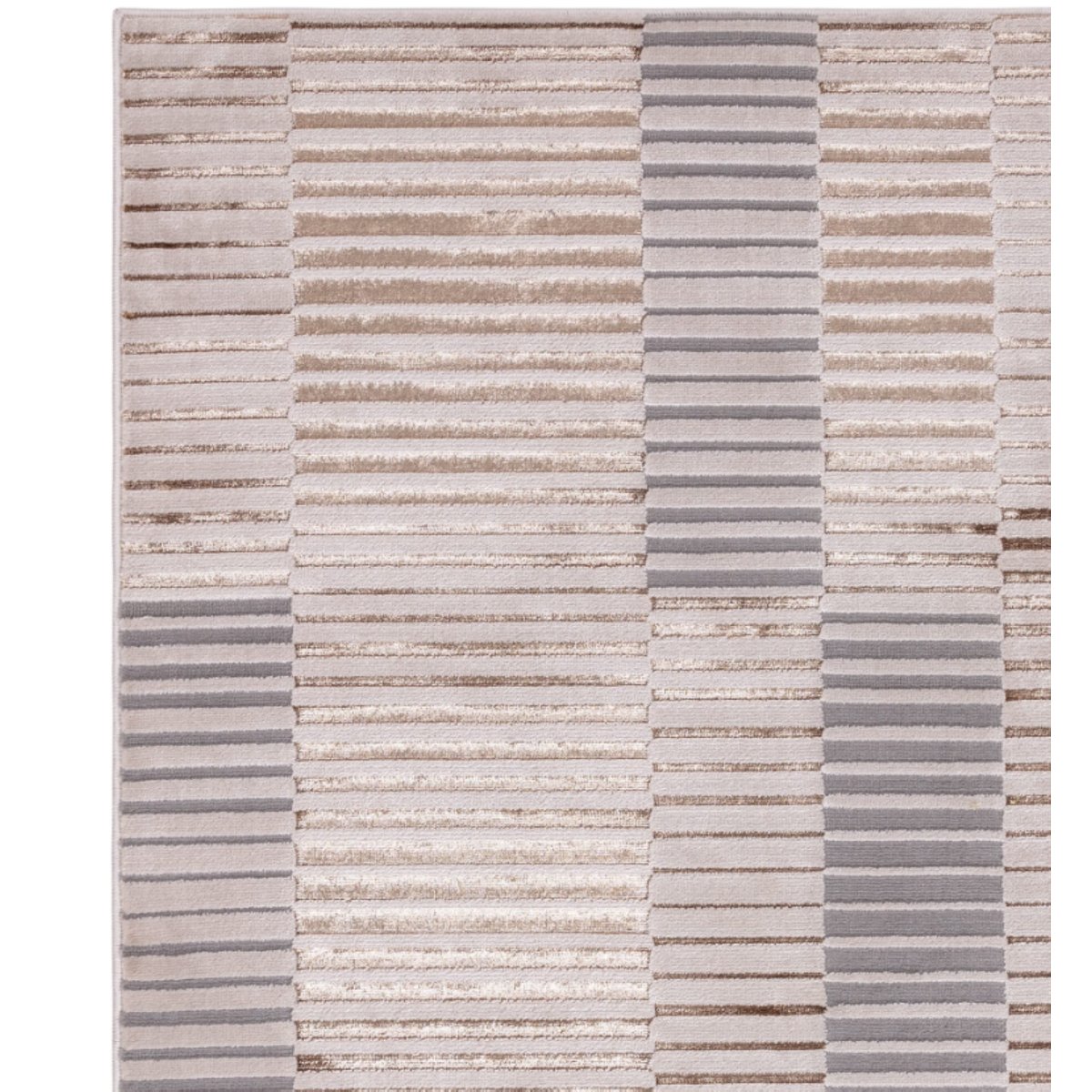 Tapis moderne salon et chambre RUFFY beige, NOVATREND