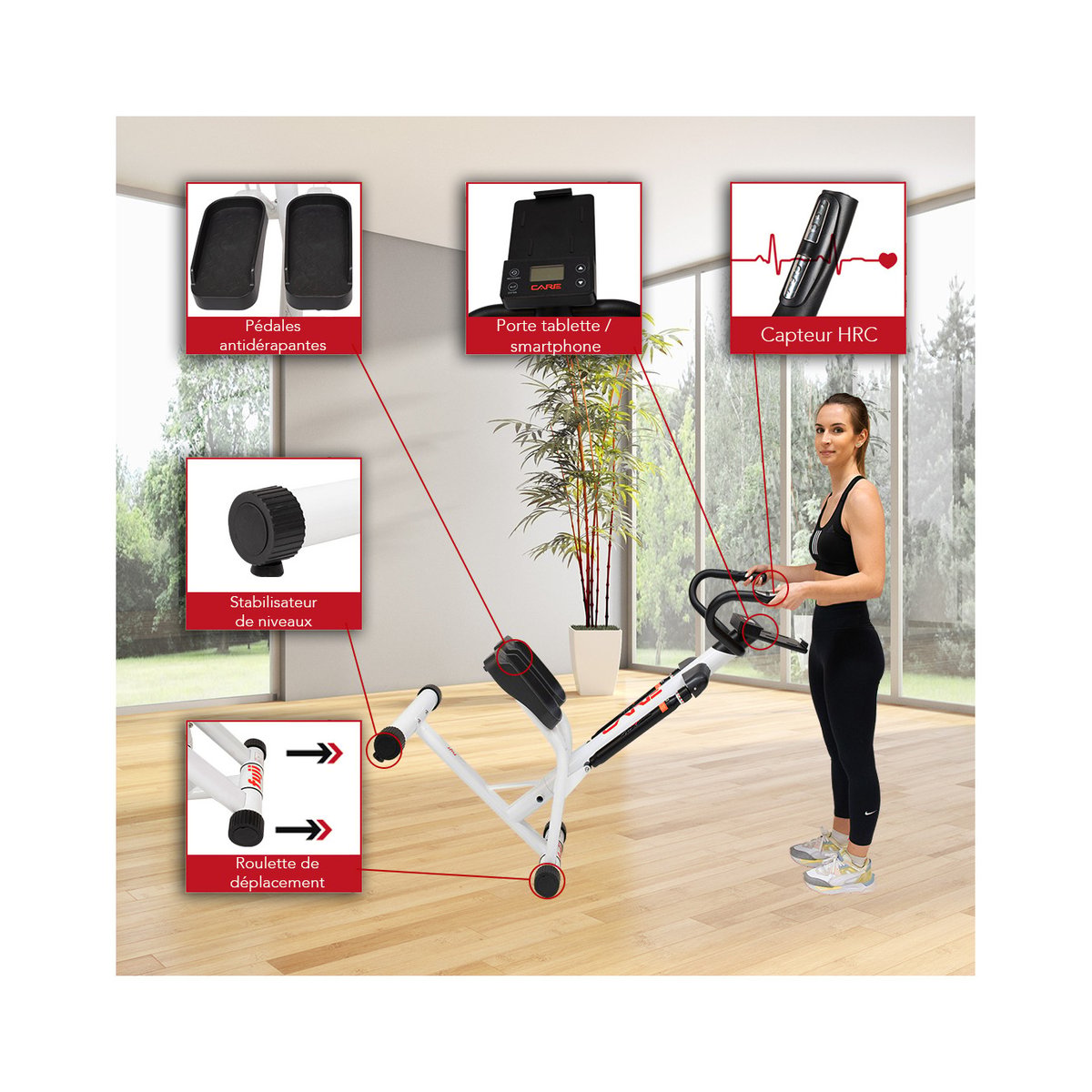 Stepper - FUJI - CARE blanc, CARE FITNESS