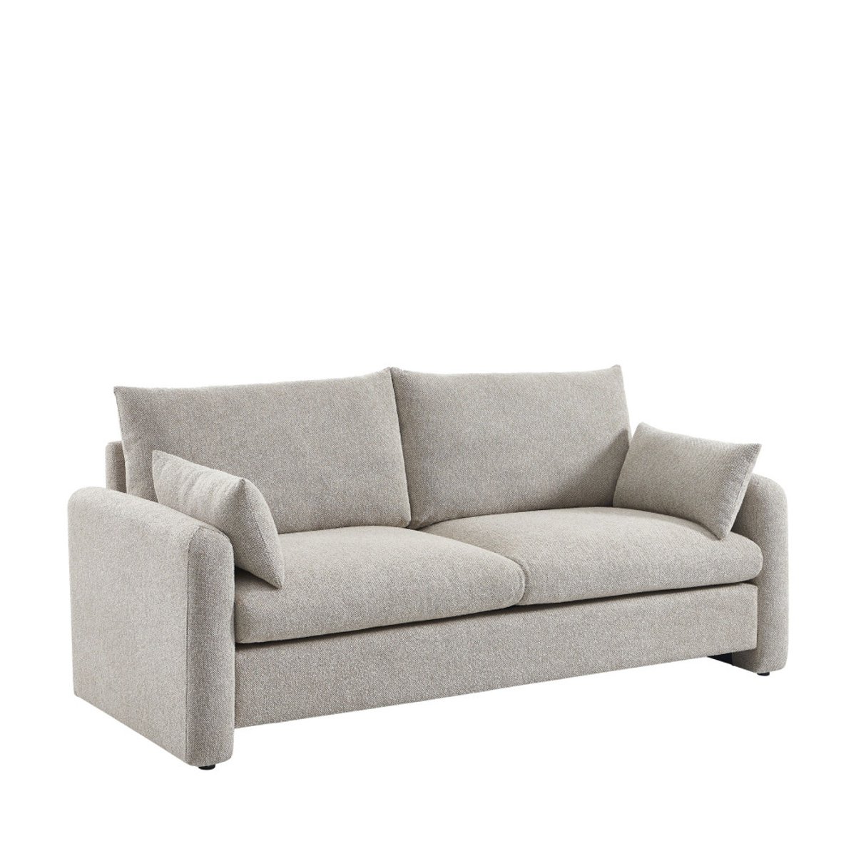 Canapé 3 places en tissu- LISA beige chiné, DRAWER