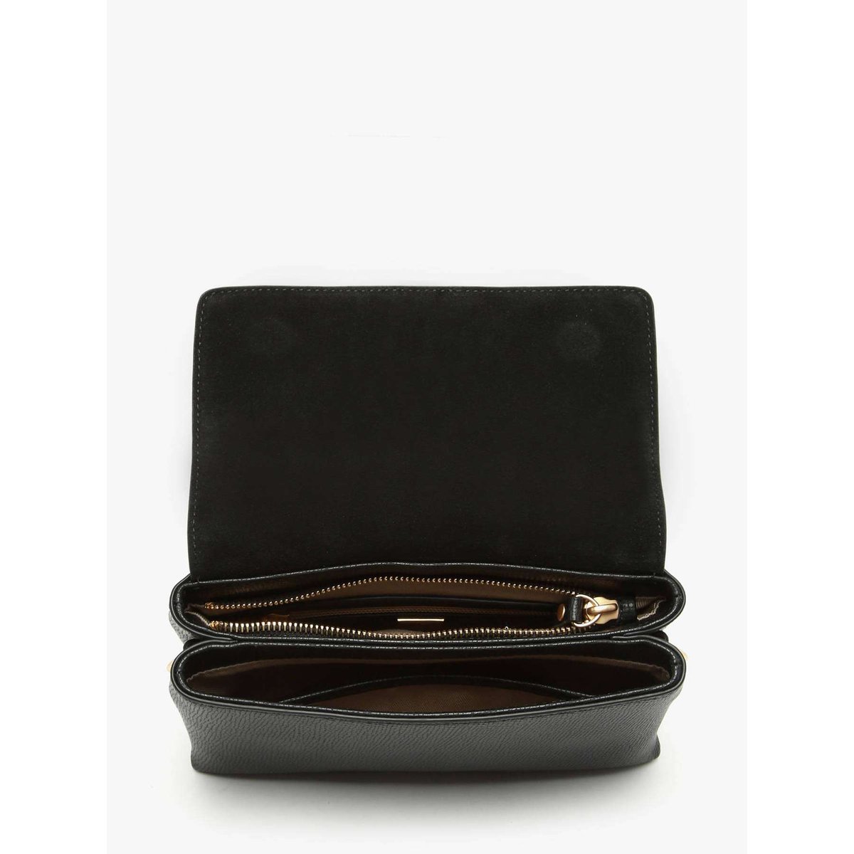 Sac bandoulière S Torsade cuir noir, ETRIER