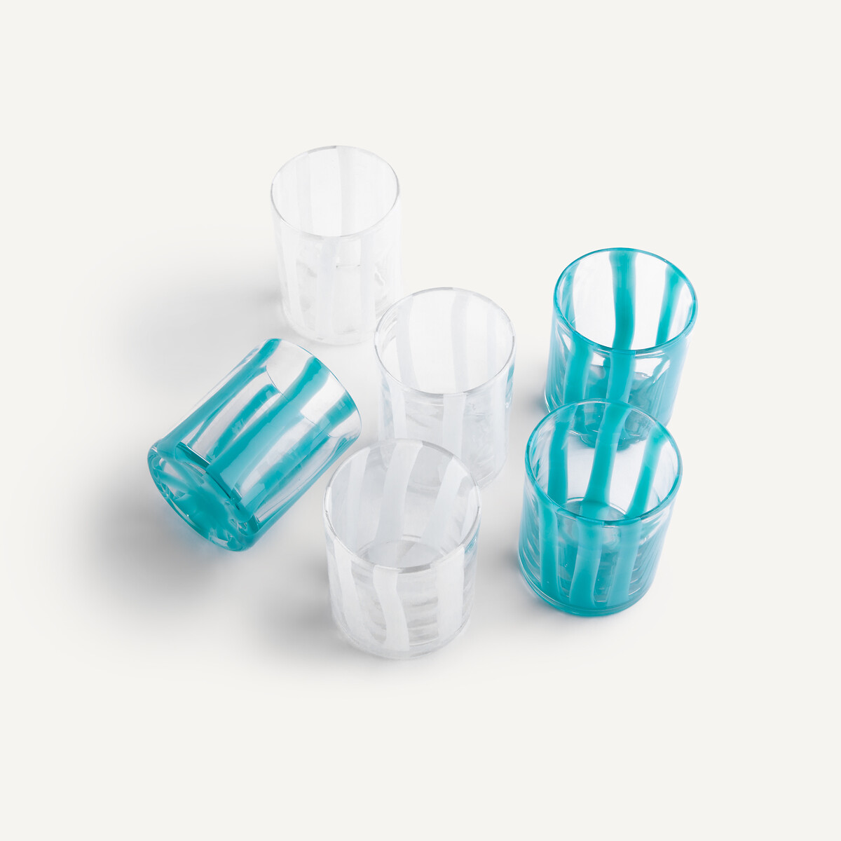 Set di 6 bicchieri da acqua, Ritual bianco, OTTO STUDIO FOR AM.PM