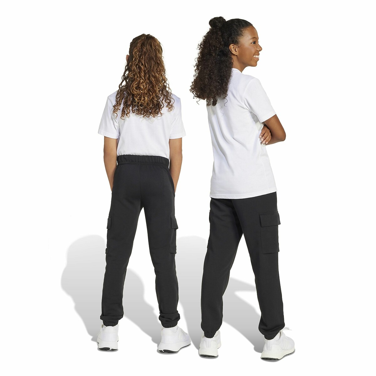 Pantalon de jogging en molleton forme cargo noir, ADIDAS SPORTSWEAR