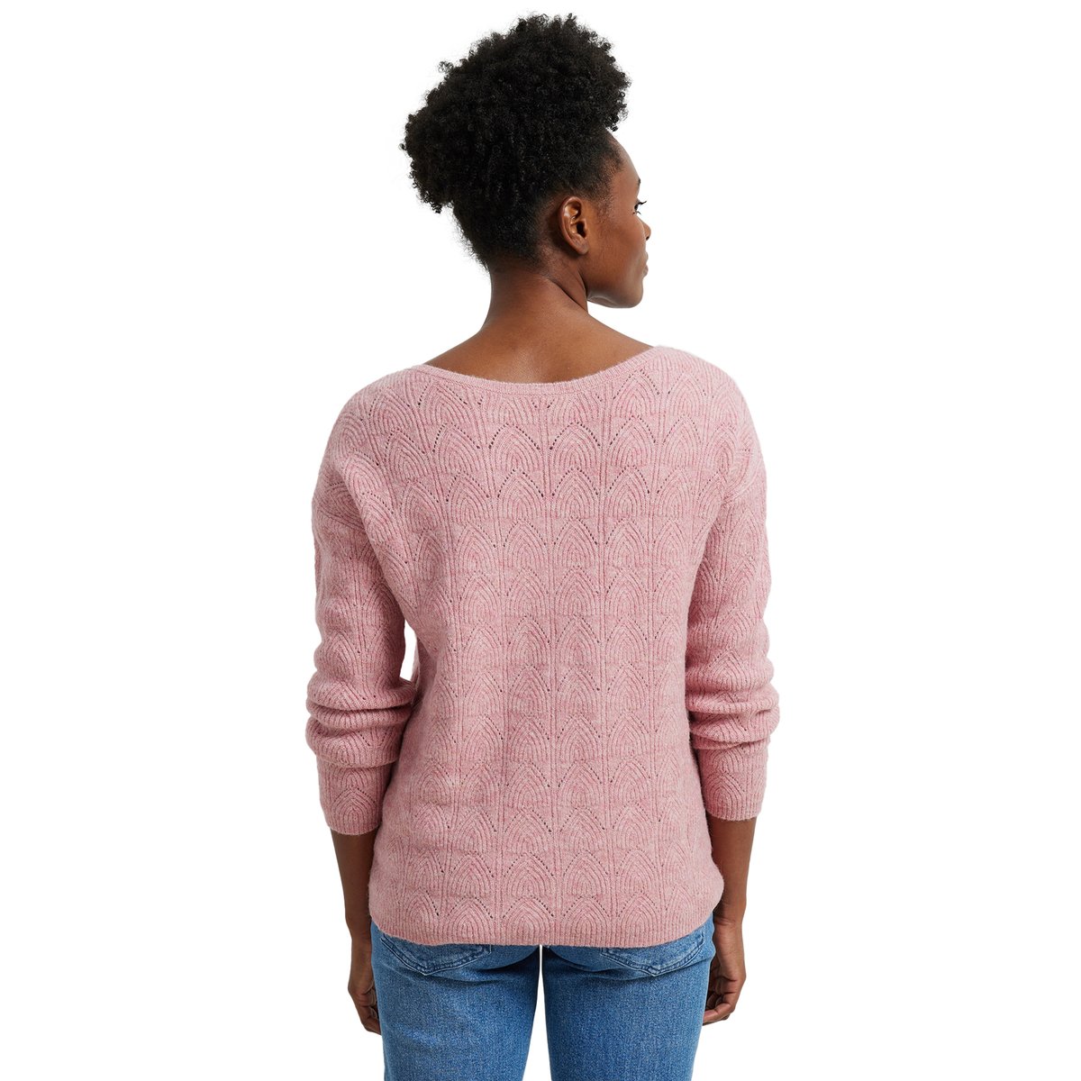 Pull réversible devant/dos grossesse et allaitement vieux rose, VERTBAUDET
