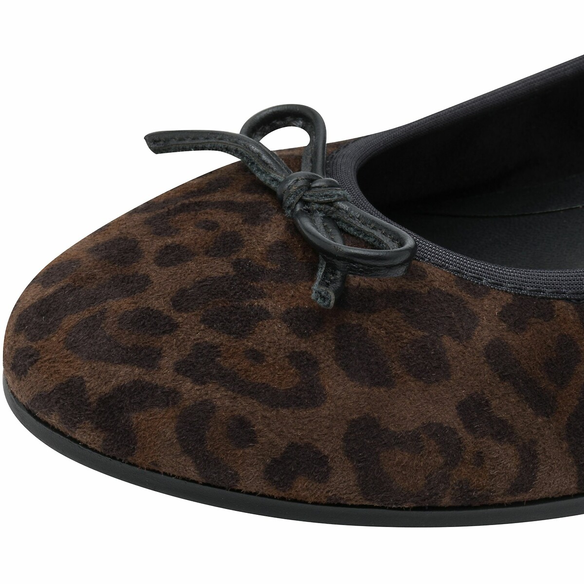 Suede Ballet Pumps leopard print, TAMARIS
