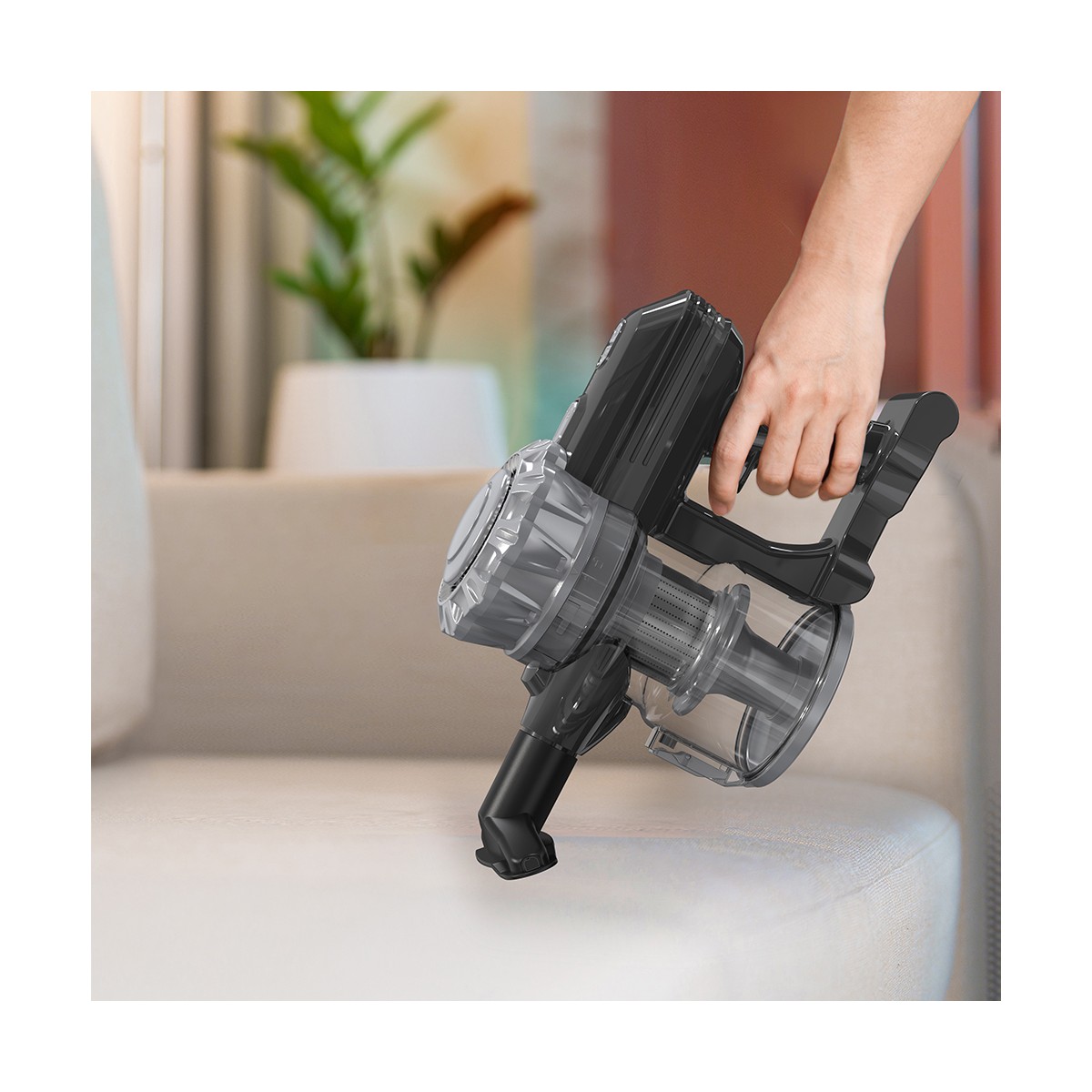 Aspirateur balai sans fil gris, LIVOO