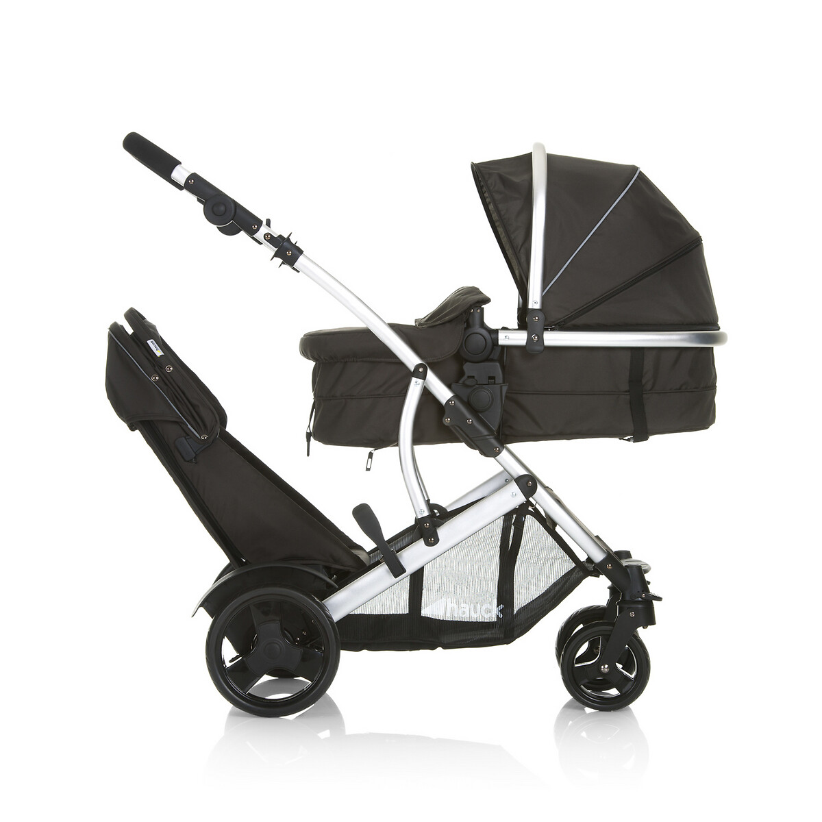 Duett 2 Stroller black, HAUCK