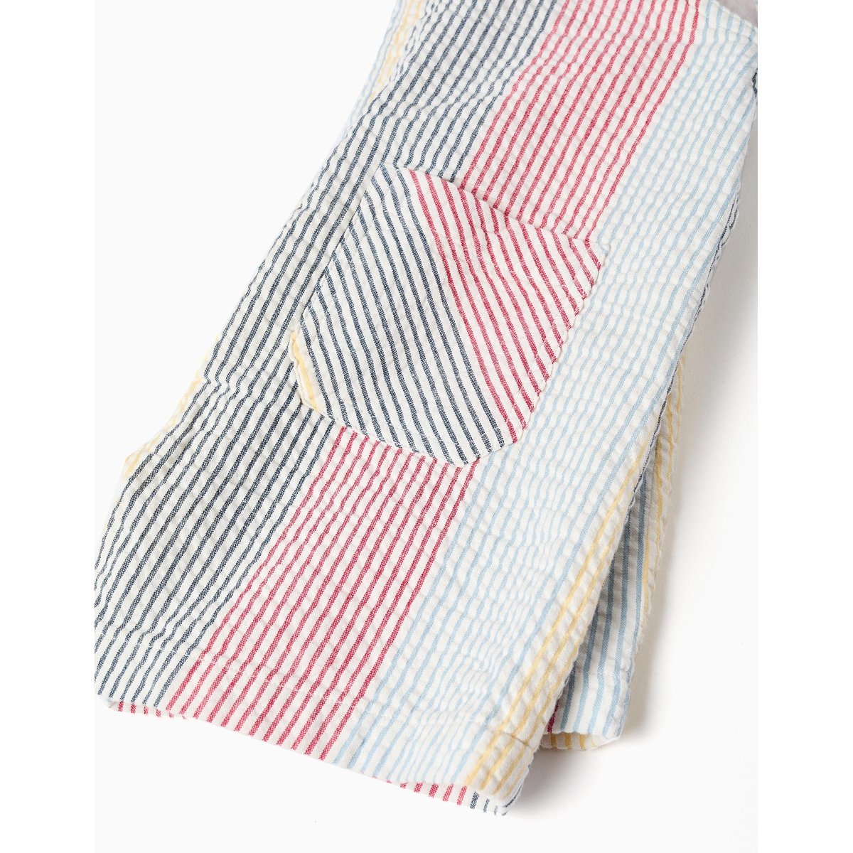 Salopette en coton à rayures You&Me rouge, ZIPPY