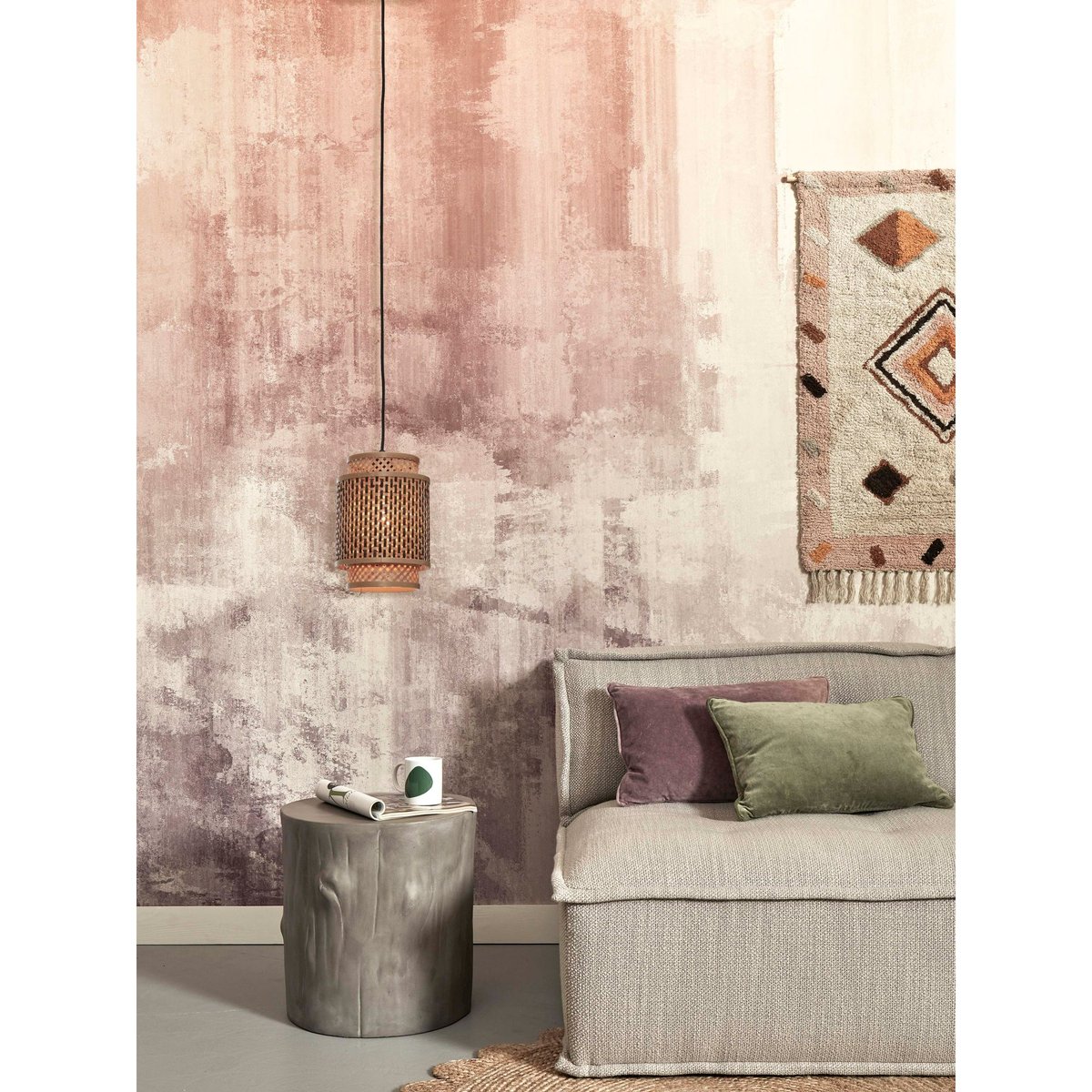 Suspension Bambou BHUTAN naturel, GOOD & MOJO