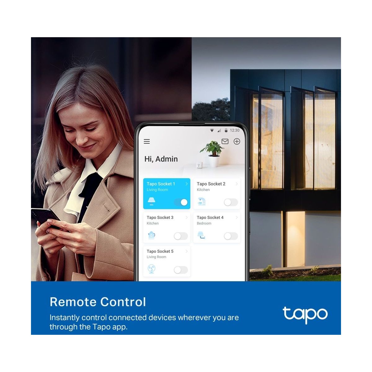 Prise connectée Tapo P100 Wifi couleur unique, TP-LINK
