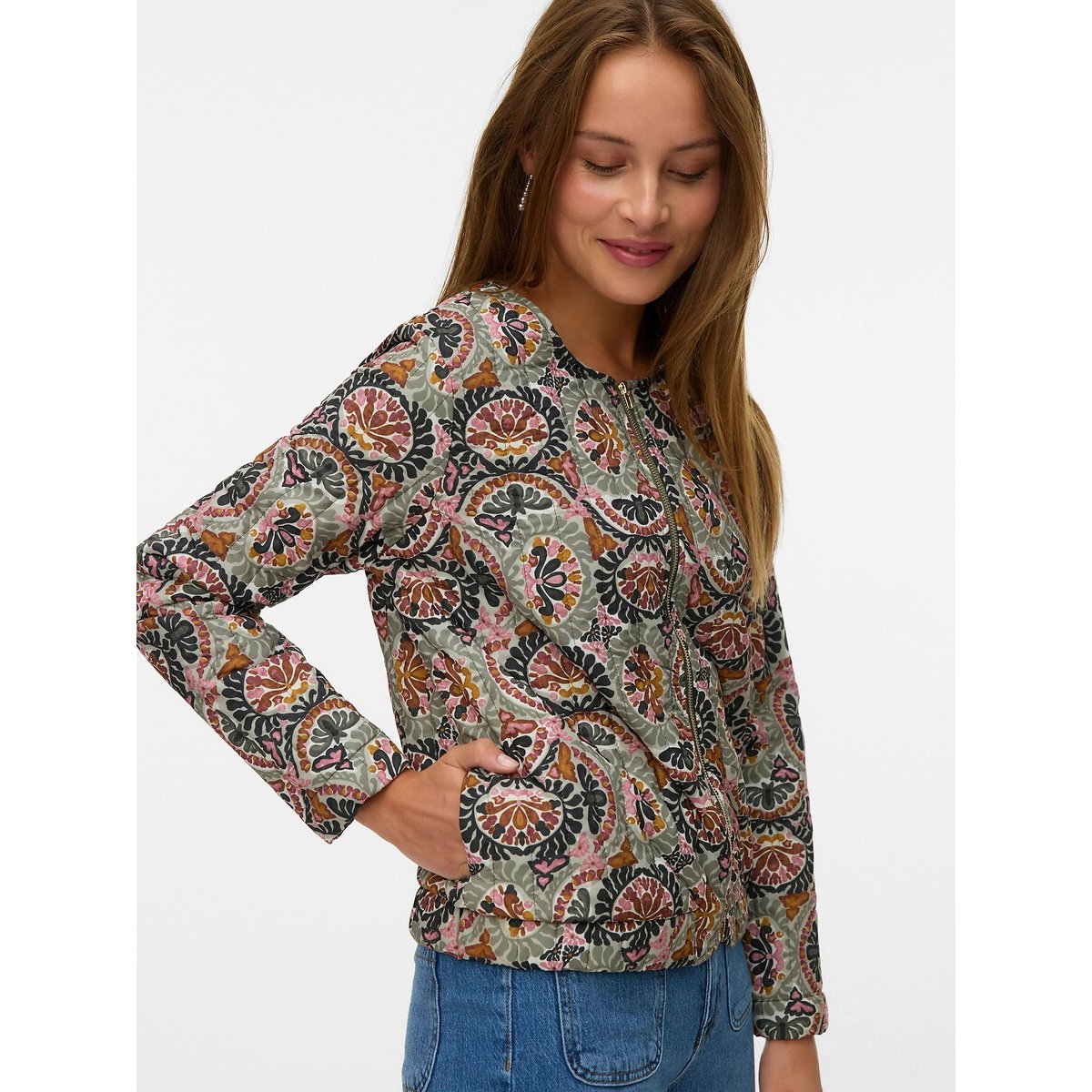 Quilted Jacket printed, VERO MODA