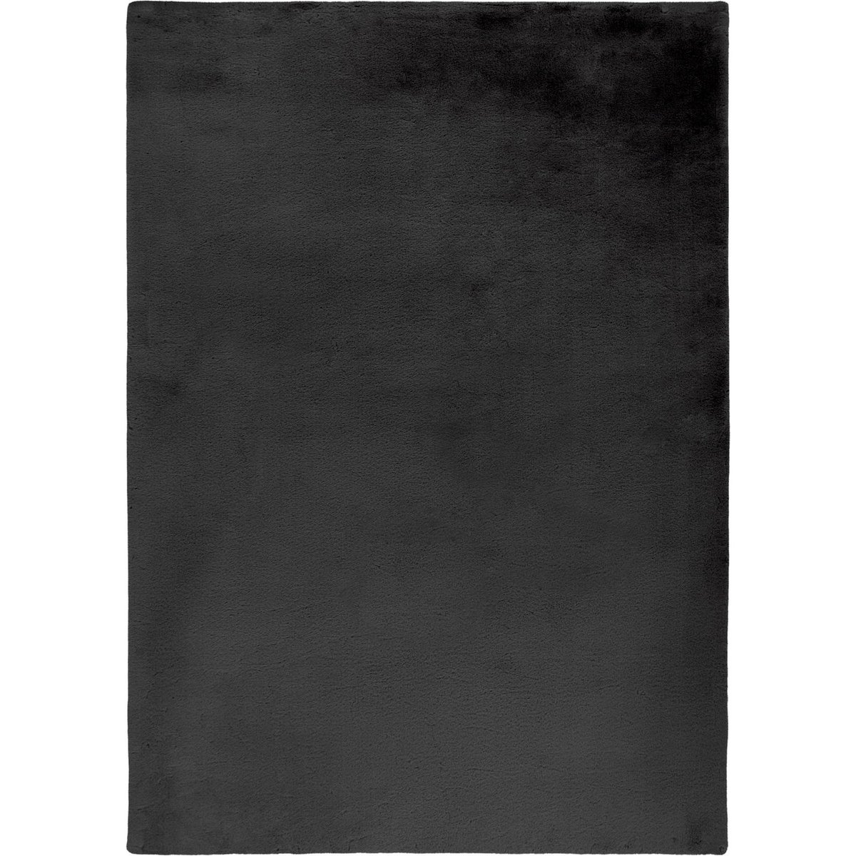 Tapis shaggy à poils doux style moderne uni gris anthracite graphit uni, ARTE ESPINA