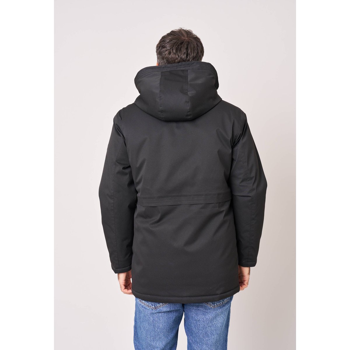 Parka homme avec capuche fixe TOYLEN black, DEELUXE
