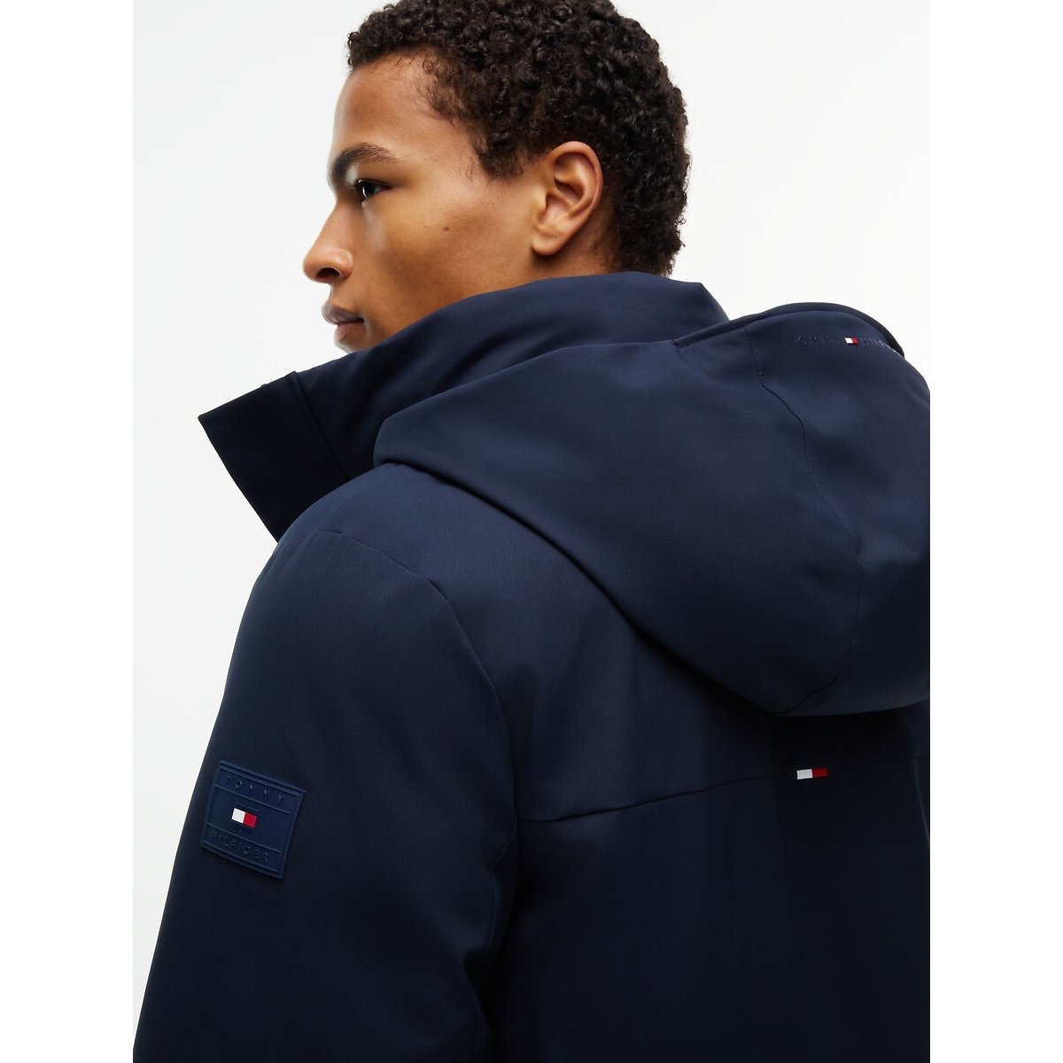 Parka à capuche bleu marine, TOMMY HILFIGER