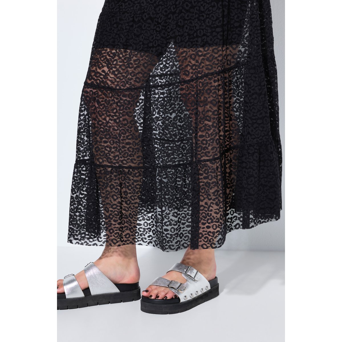 Jupe maxi en dentelle noir, STUDIO UNTOLD