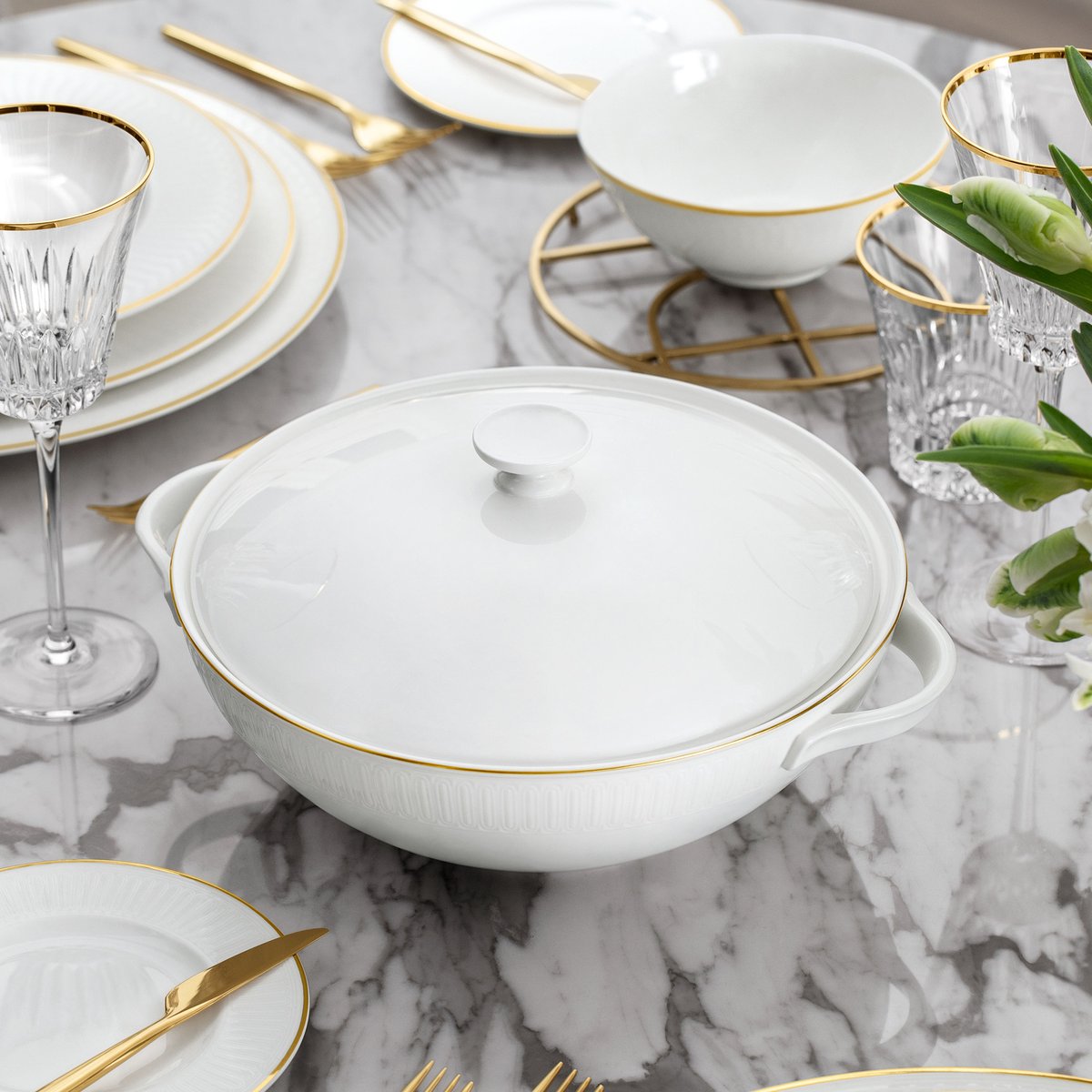 Soupière CHATEAU SEPTFONTAINES blanc, VILLEROY & BOCH SIGNATURE
