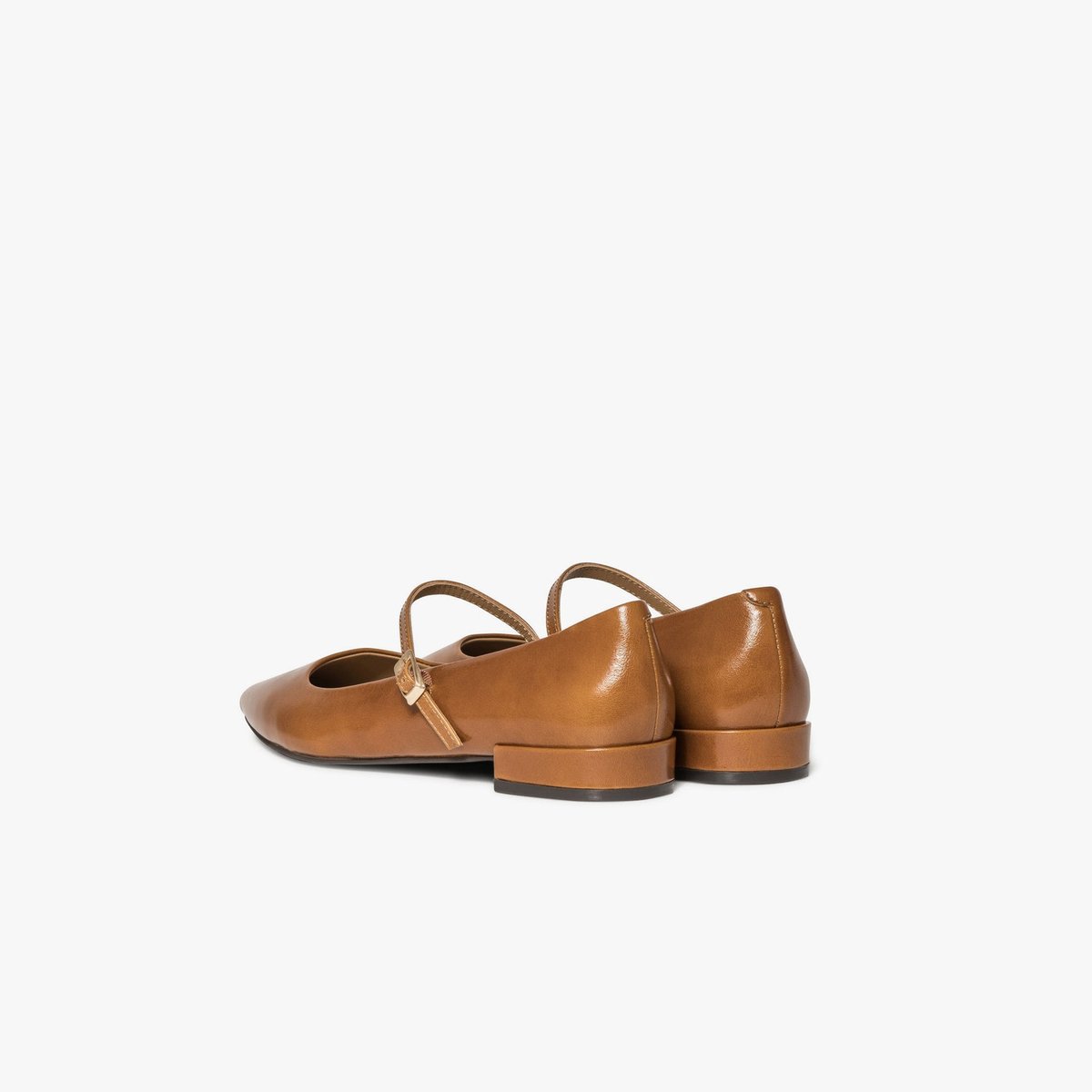 Ballerine en cuir BRIANA camel miel, BOCAGE