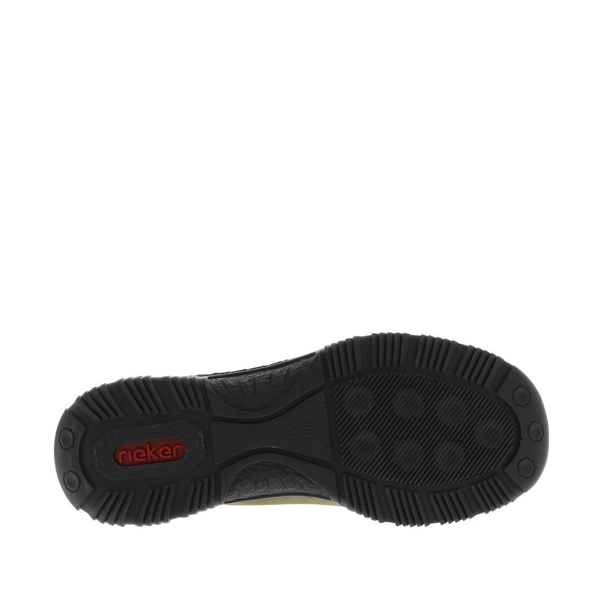Sneakers kaki avec semelle à talon plat et à lacets élastiqués avec stoppeur kaki, RIEKER