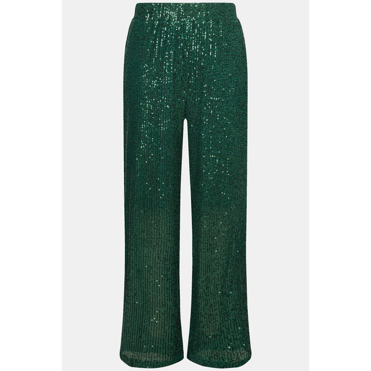Pantalon à sequins. Taille élastique vert foncé, ULLA POPKEN