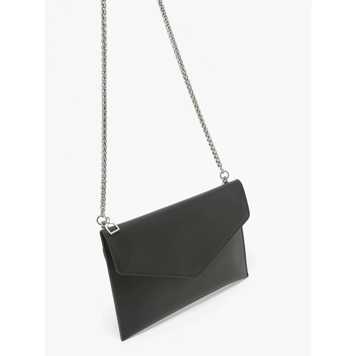 Pochette de soirée L Paddock cuir noir, ETRIER