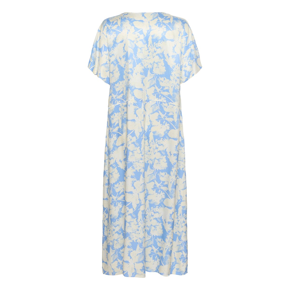 Dress bleu vista blue floral print, SOAKED IN LUXURY
