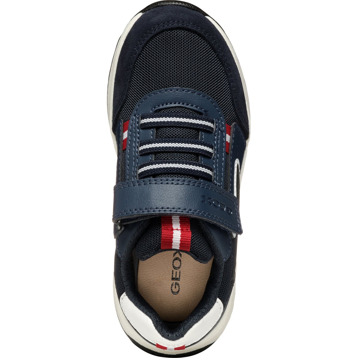 Baskets J BRIEZEE bleu marine/rouge foncé, GEOX