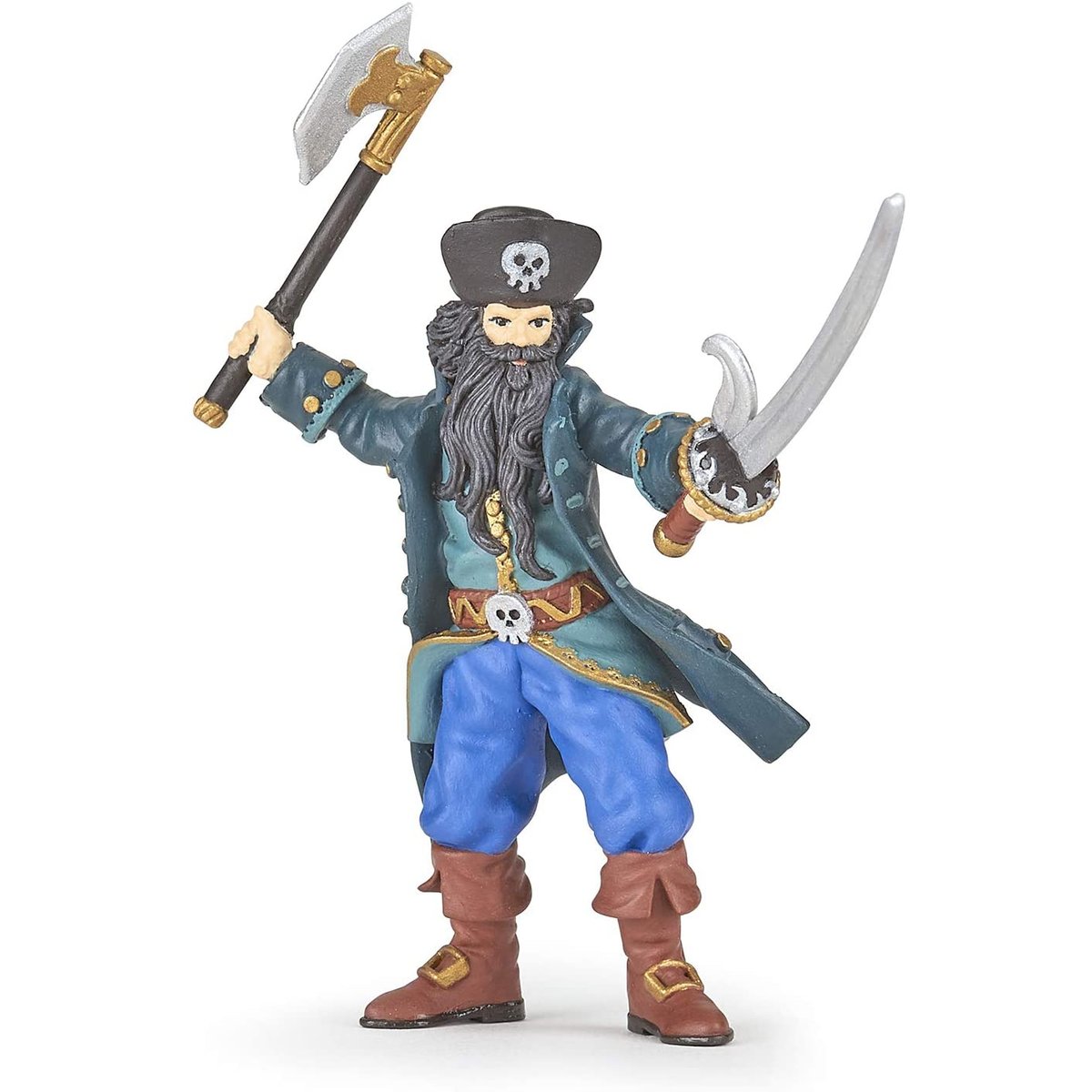 Figurine Pirate Barbe Noire rouge, PAPO