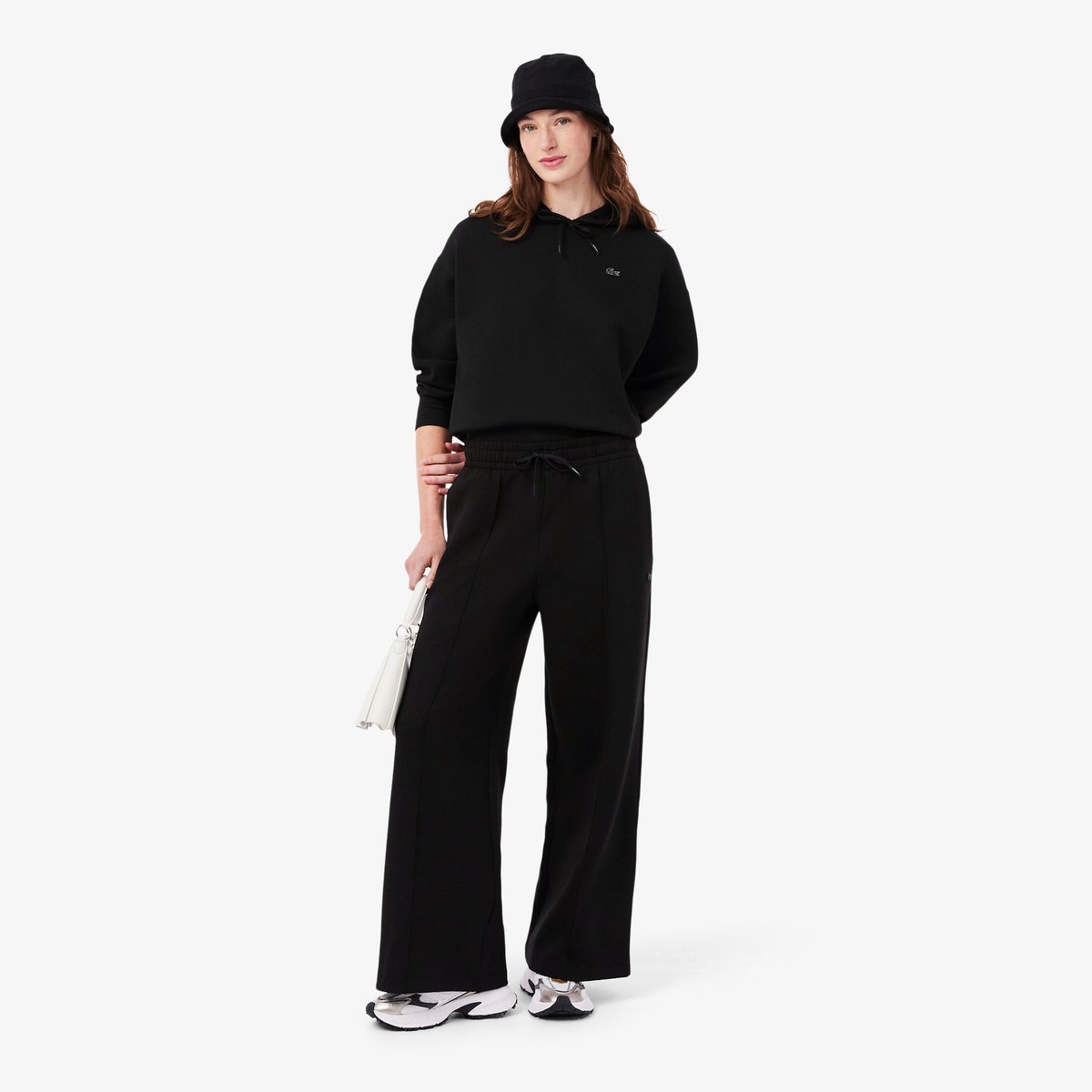 Pantalon de survêtement jersey wide fit noir-031, LACOSTE