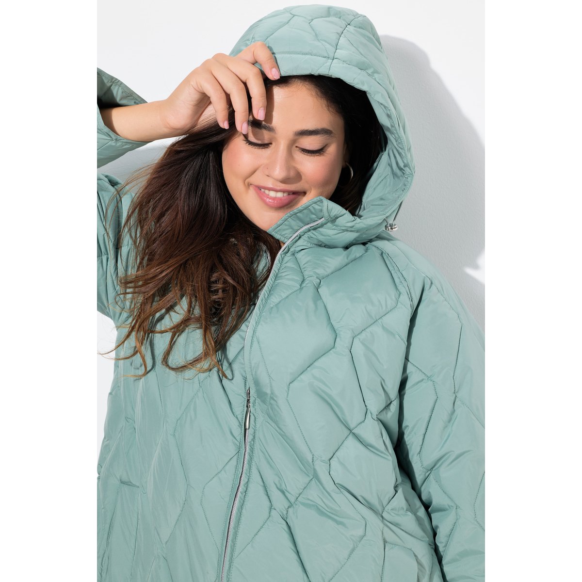Longue veste matelassée HYPRAR menthe verte, ULLA POPKEN