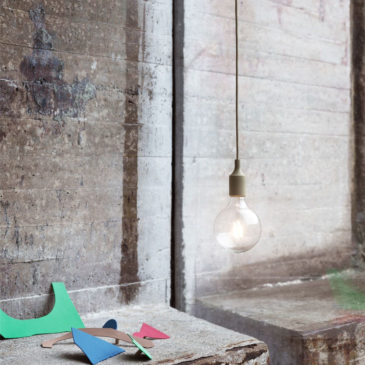 Suspension E27 bleu pastel, MUUTO