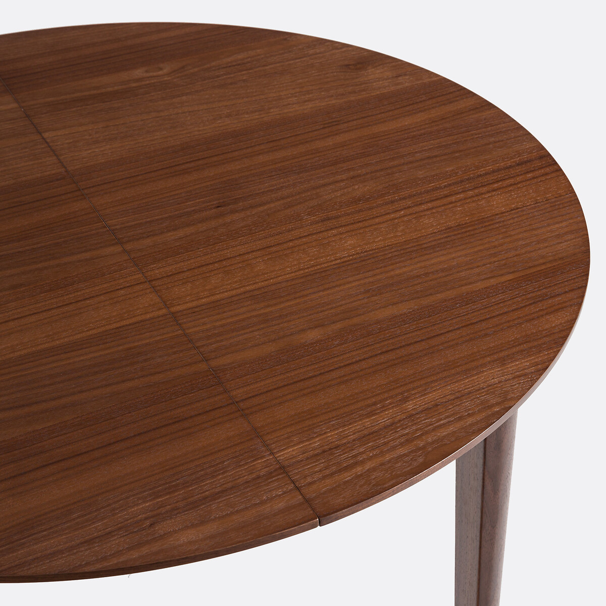 Table à manger, extensible, en plaqué noyer, 4 à 8 couverts, TIOGA coloris noyer, LA REDOUTE INTERIEURS