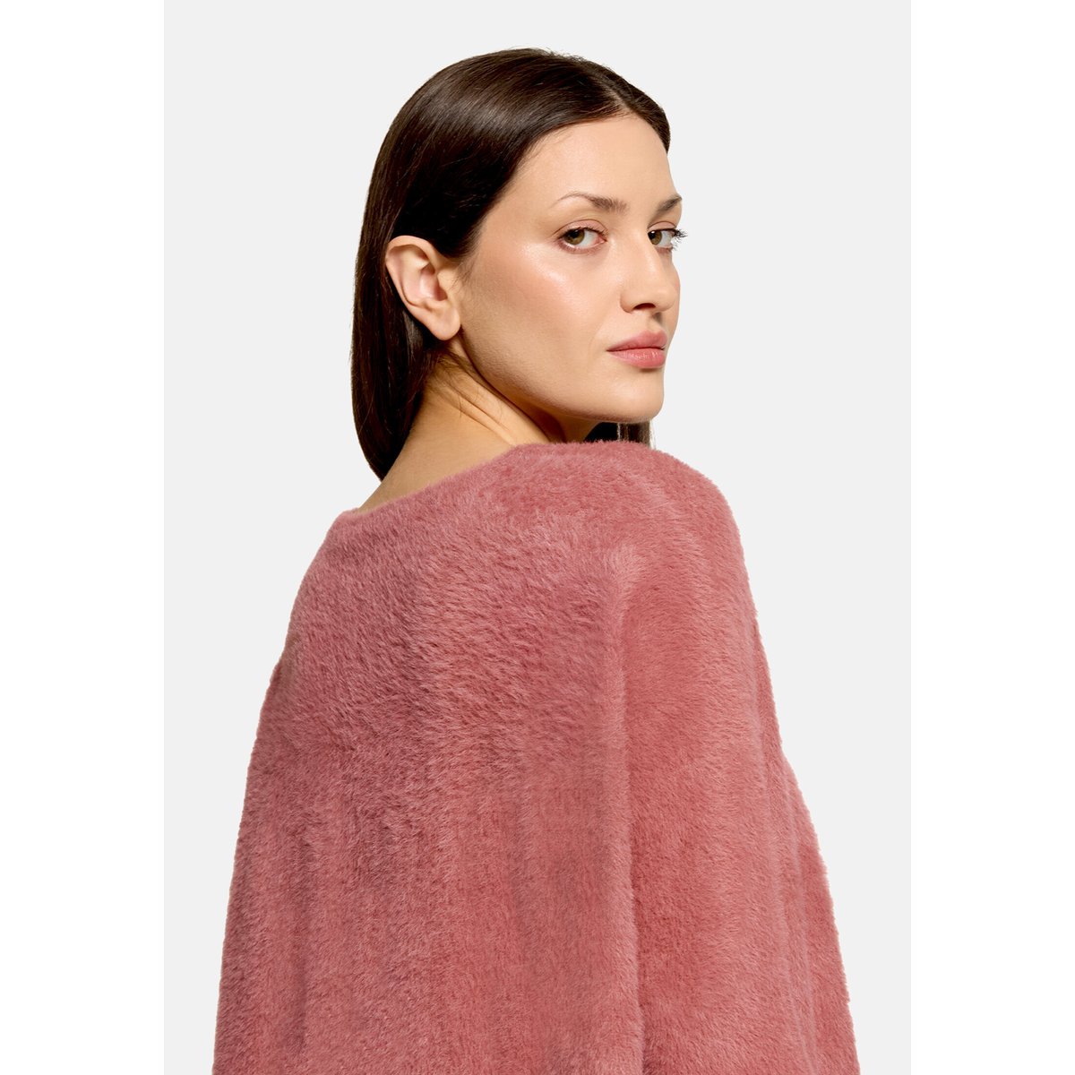 Pull-over basique à encolure bateau dusty red, BETTY BARCLAY