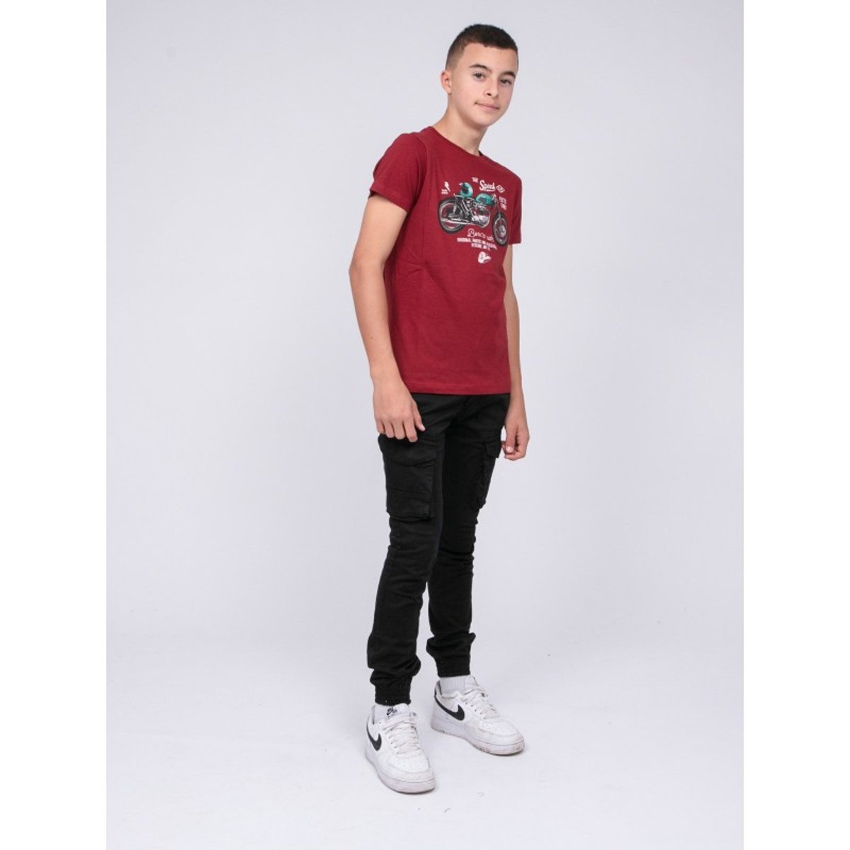 T-shirt Col Rond Pur Coton Joumea-j bordeaux, RITCHIE