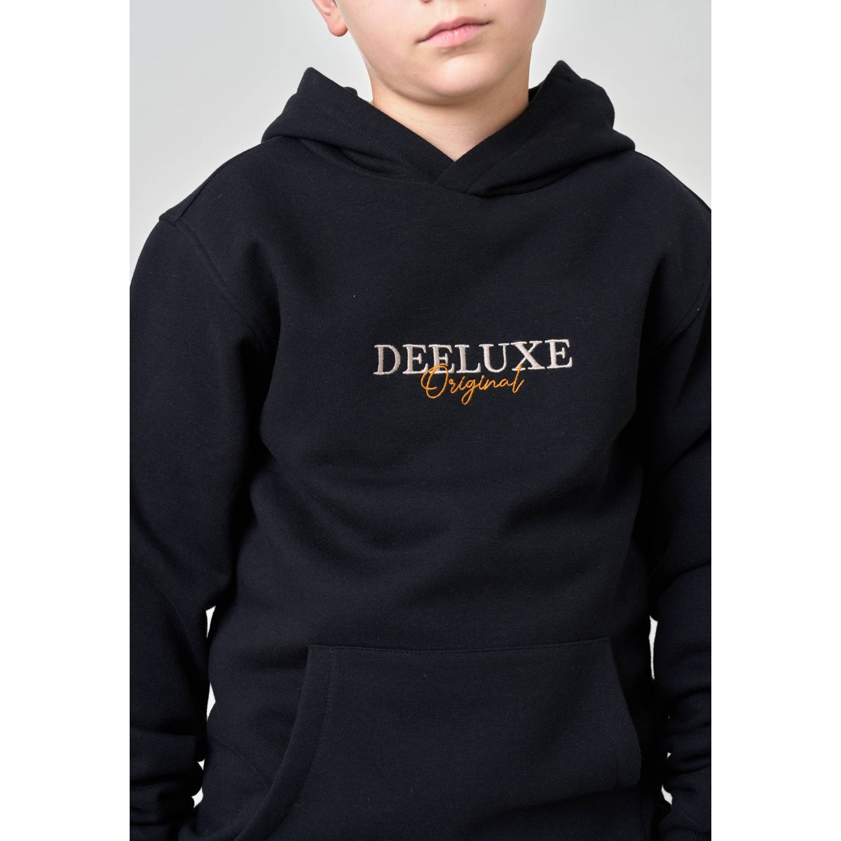 Sweat à capuche regular garçon imprimé deeluxe original RAWJORN black, DEELUXE