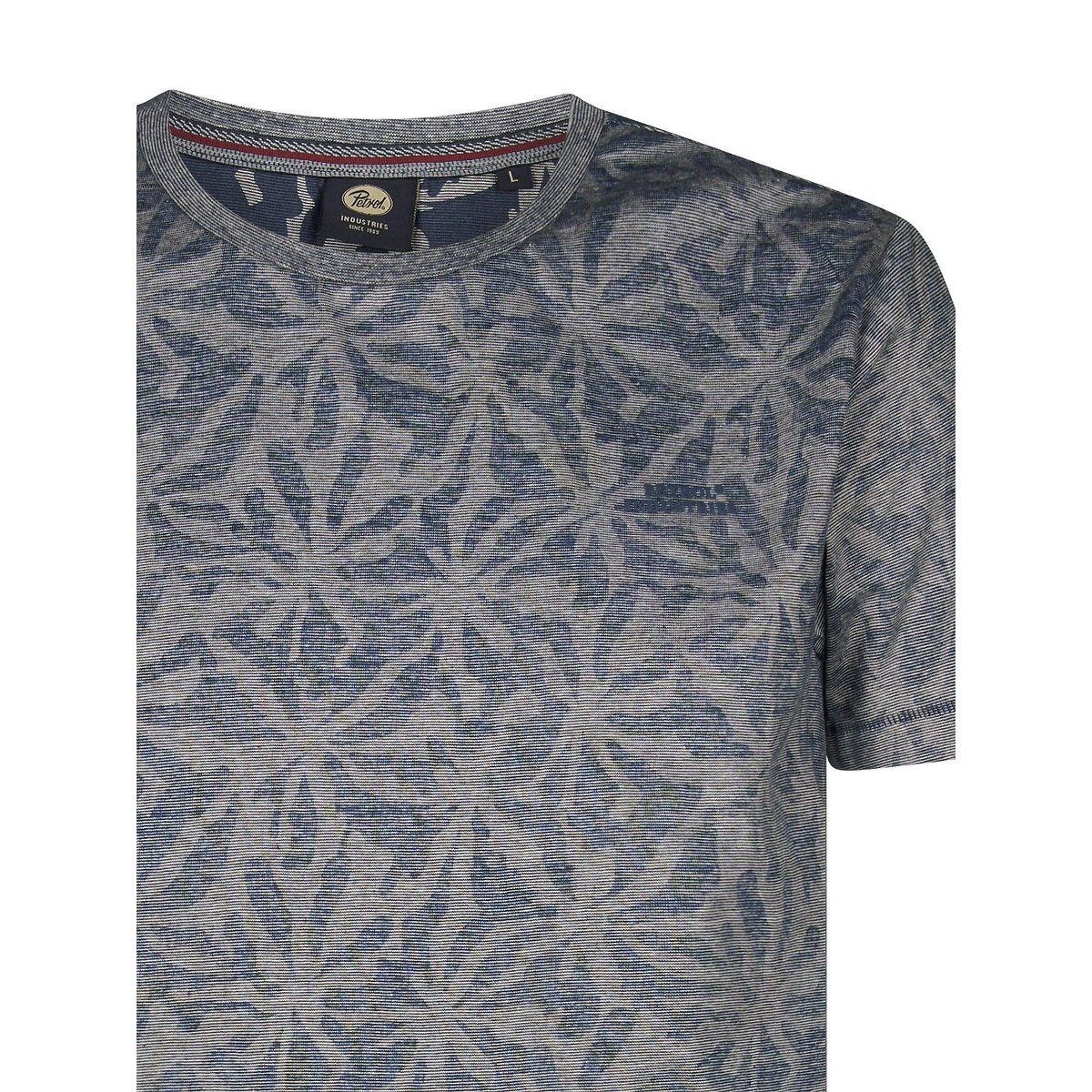 Printed Short Sleeve T-Shirt navy blue, PETROL INDUSTRIES