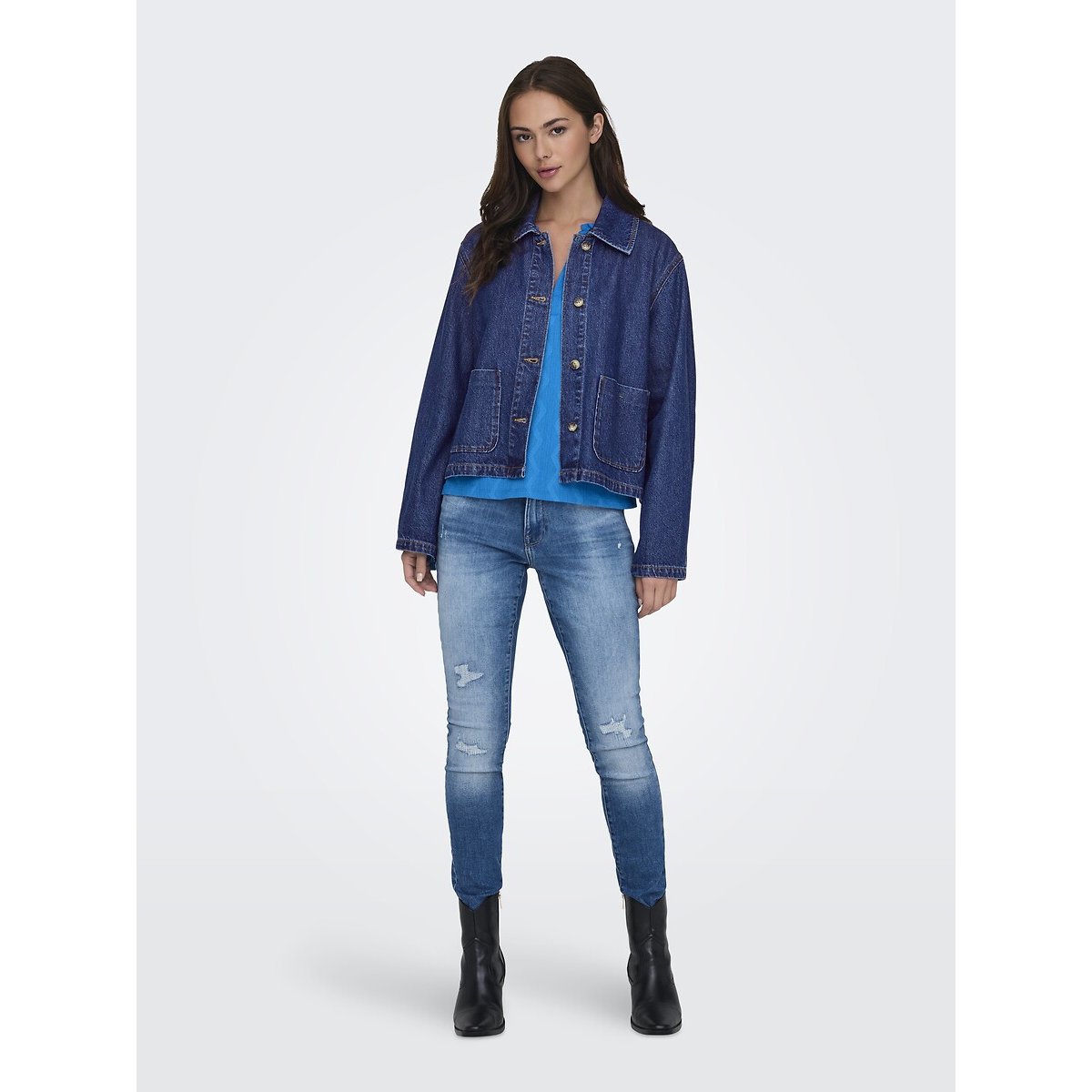 Denim Jacket dark blue , ONLY