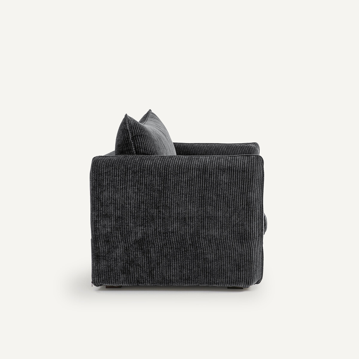 Fauteuil velours côtelé, Néo Chiquito anthracite, AM.PM
