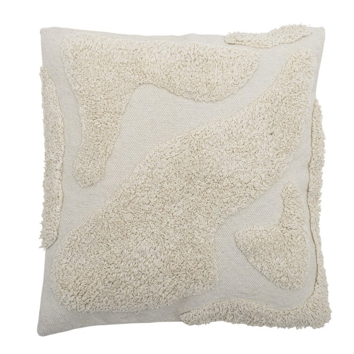 Grand coussin tufté coton  CANELLI écru, BLOOMINGVILLE