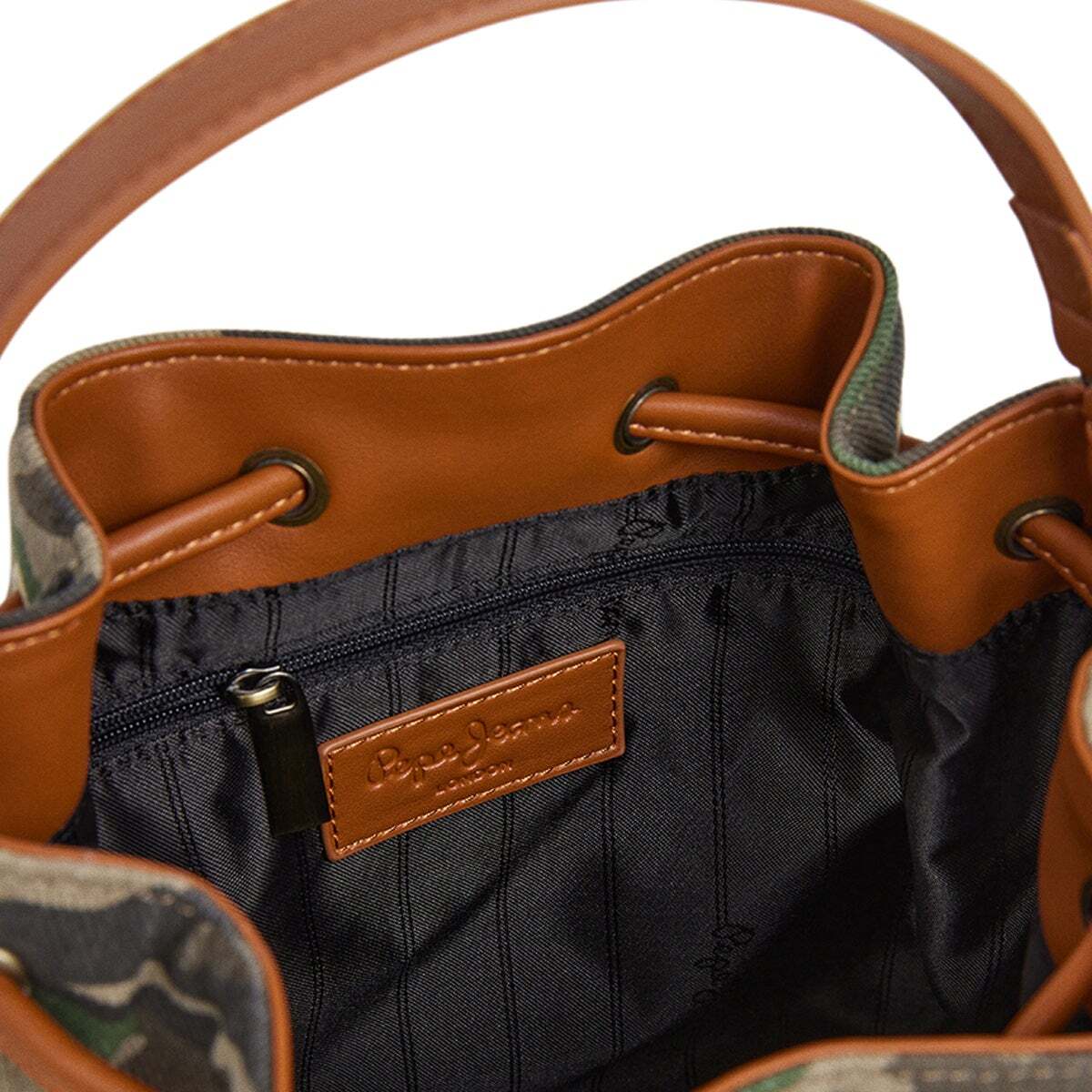 Sac Seau Camouflage vert thym, PEPE JEANS
