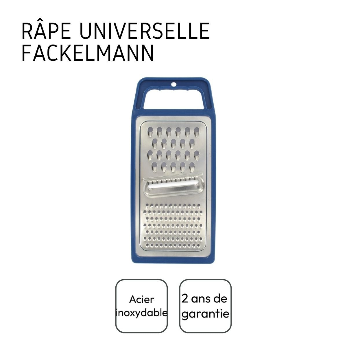 Set de 2 râpes à légumes en acier inoxydable ELEMENTAL bleu|gris, FACKELMANN