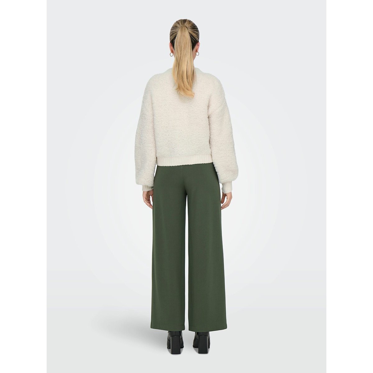 Cardigan girocollo abbottonato verde acqua, JDY